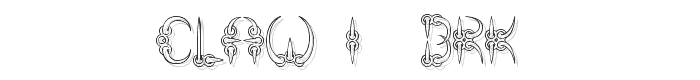 CLAW 1 -BRK- font